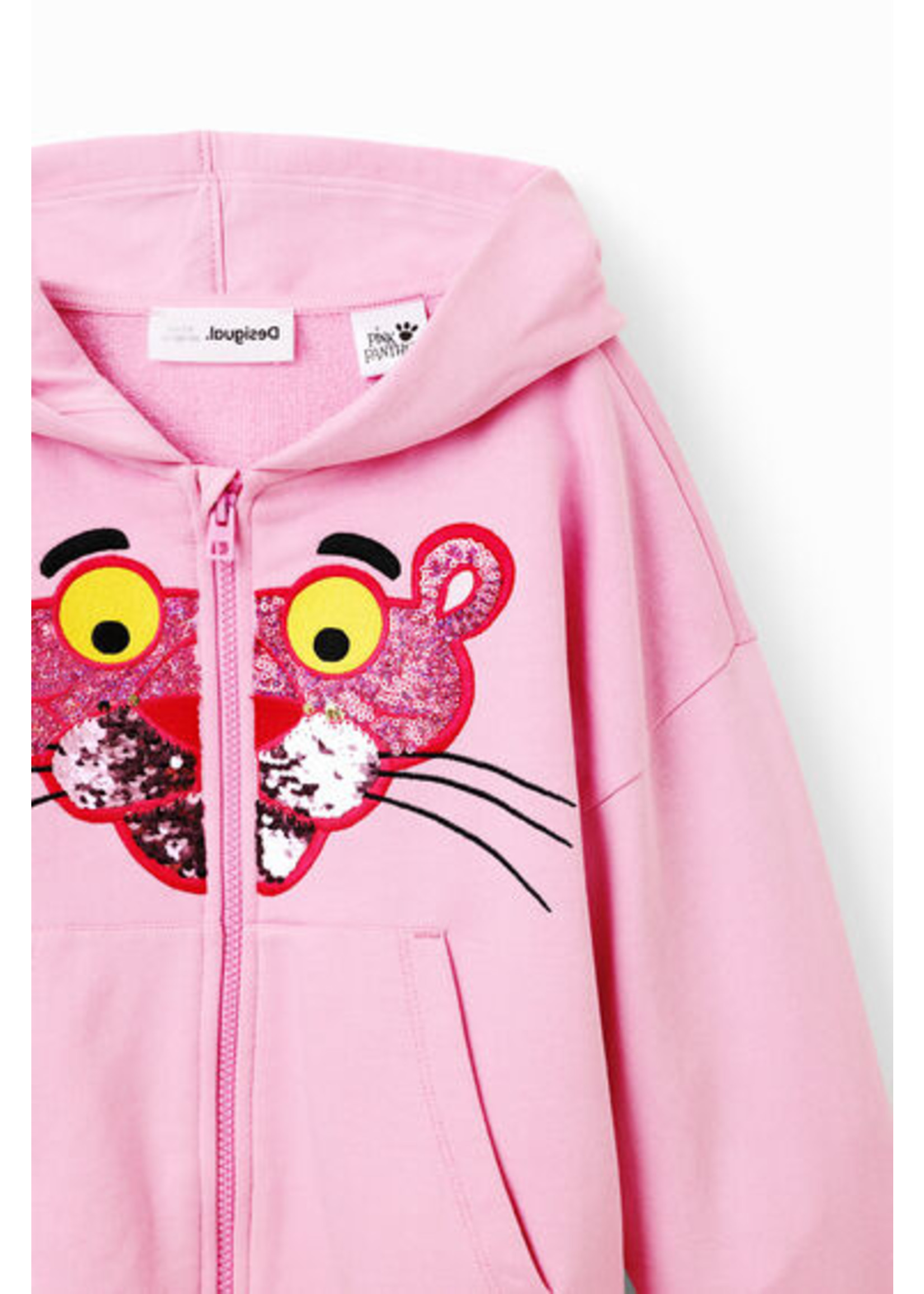 DESIGUAL Sequinned Pink Panther sweatshirt