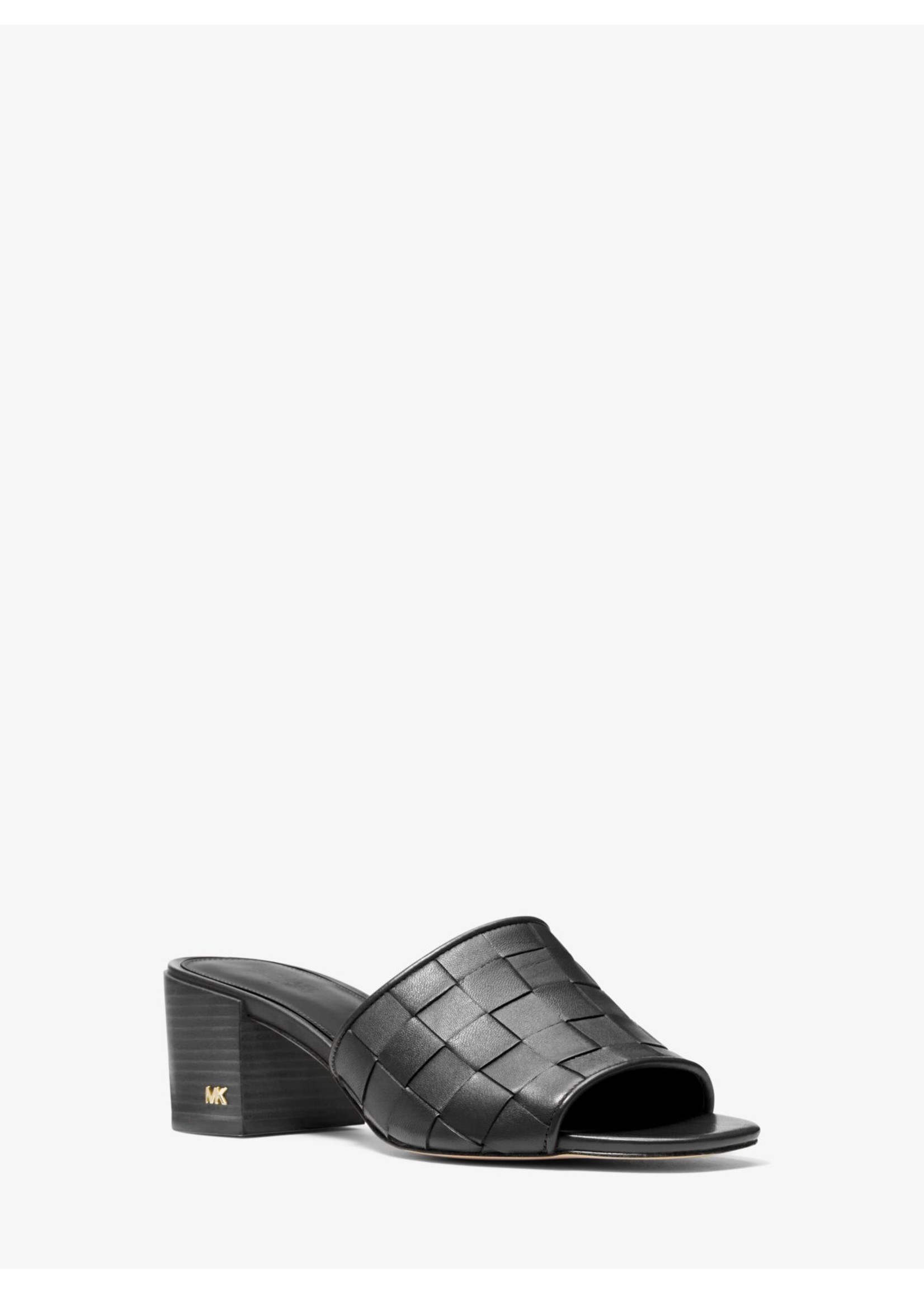 MICHAEL MICHAEL KORS Mule Ingrid en cuir tressé-Noir