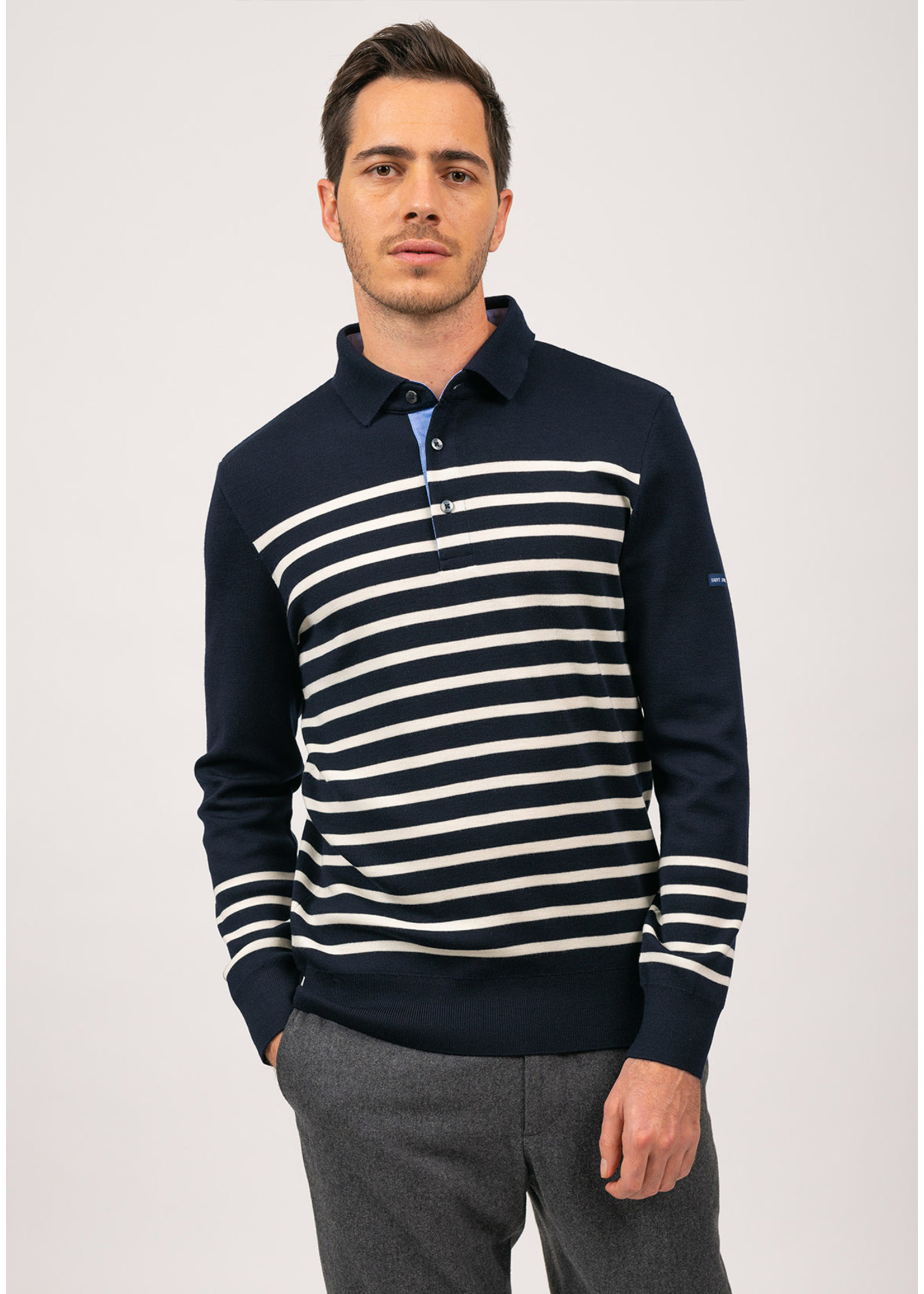 SAINT-JAMES Chandail polo ML Lucques-Homme