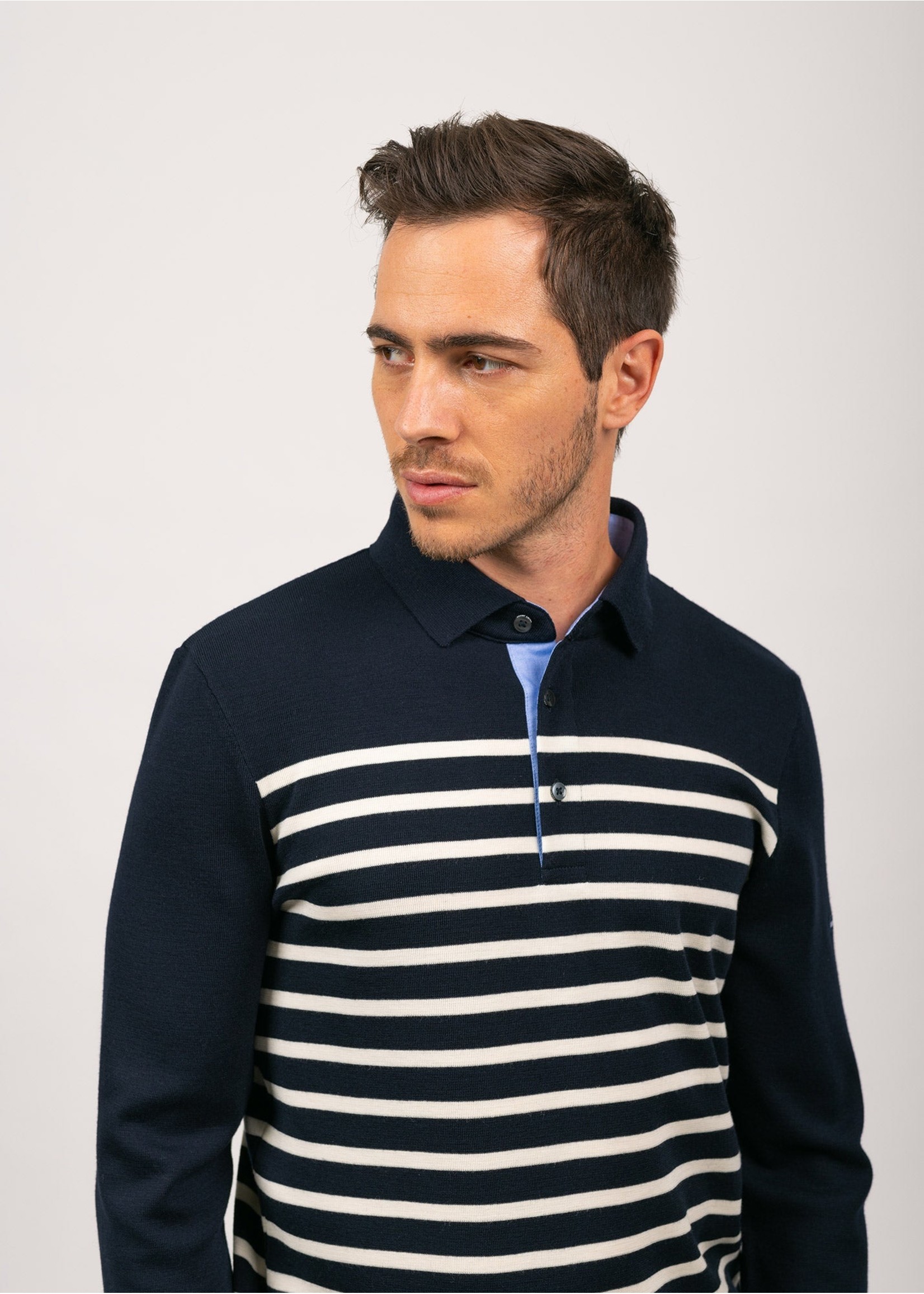 SAINT-JAMES Men's Lucques polo sweater