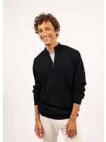 SAINT-JAMES Crossley jumper with zipped high-neck, in soft wool