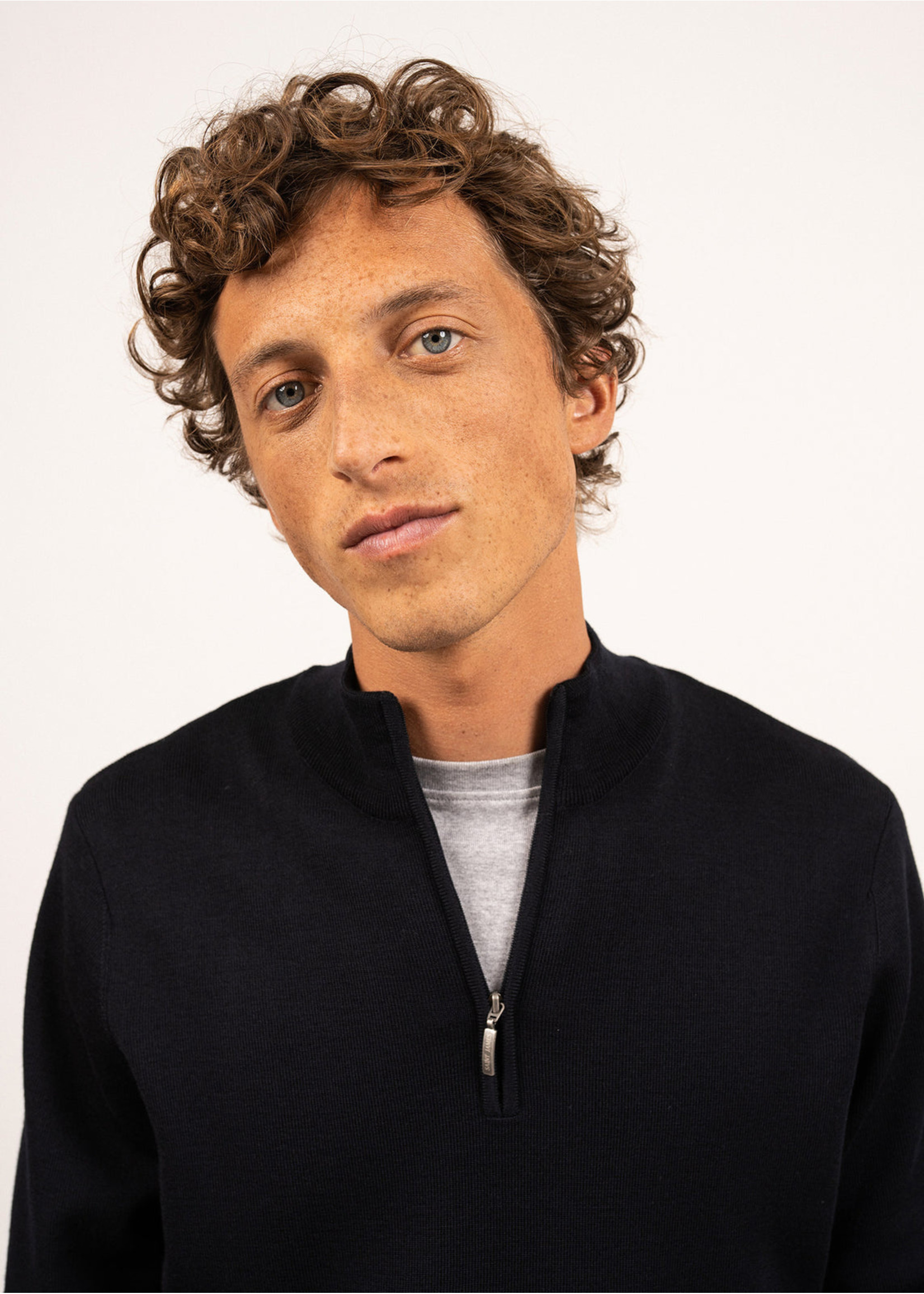 SAINT-JAMES Pull Saint-James avec fermeture éclair 1/4 - CROSSLEY