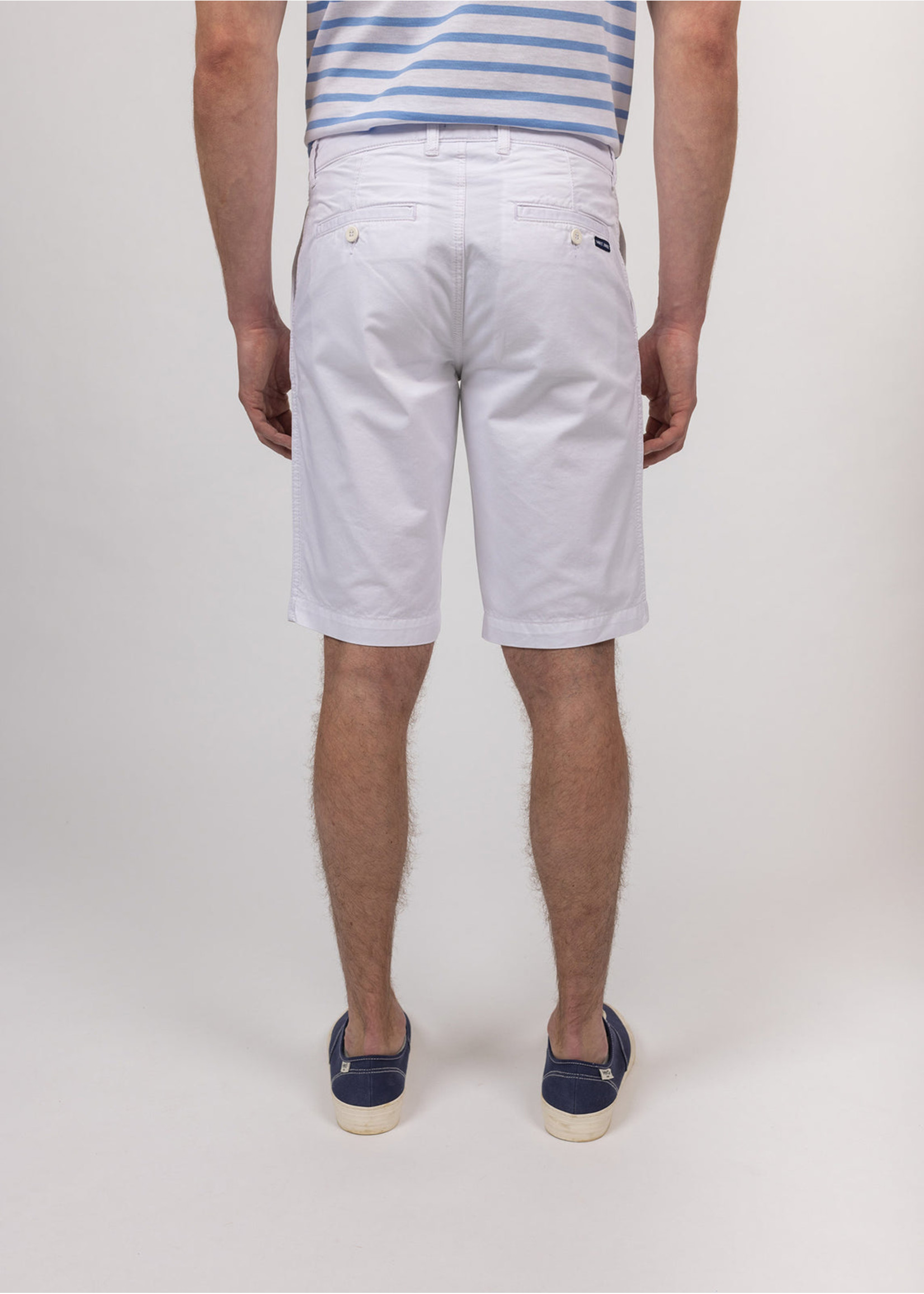 SAINT-JAMES Doug straight Bermuda shorts, in cotton canvas