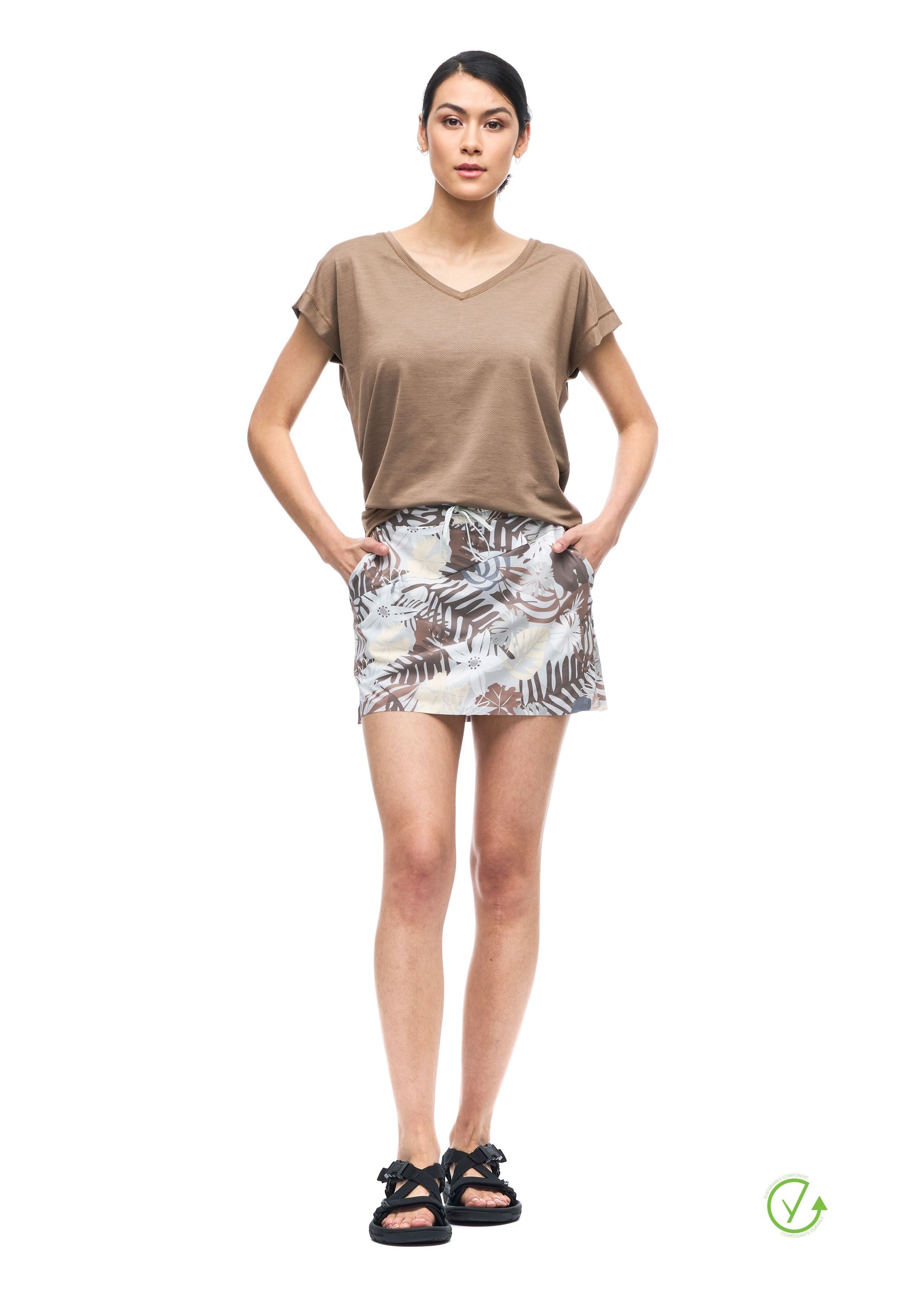 INDYEVA Regular Waist Skort Alokaya