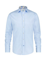 A FISH NAMED FRED Chemise unie extensible bleu léger-Homme
