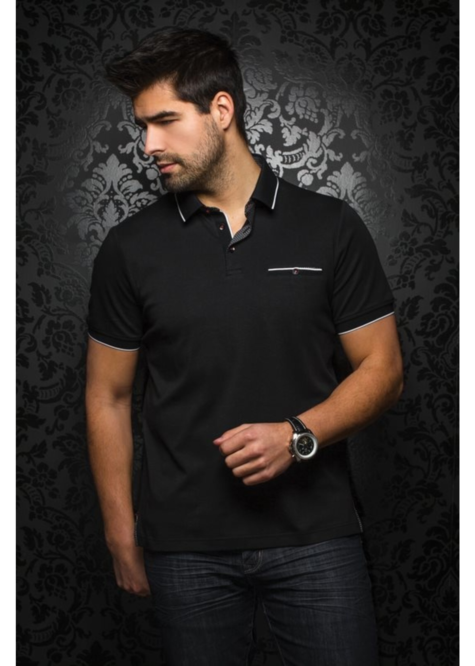 AU NOIR Chandail polo avec poche Mercury - 4 couleurs disponibles