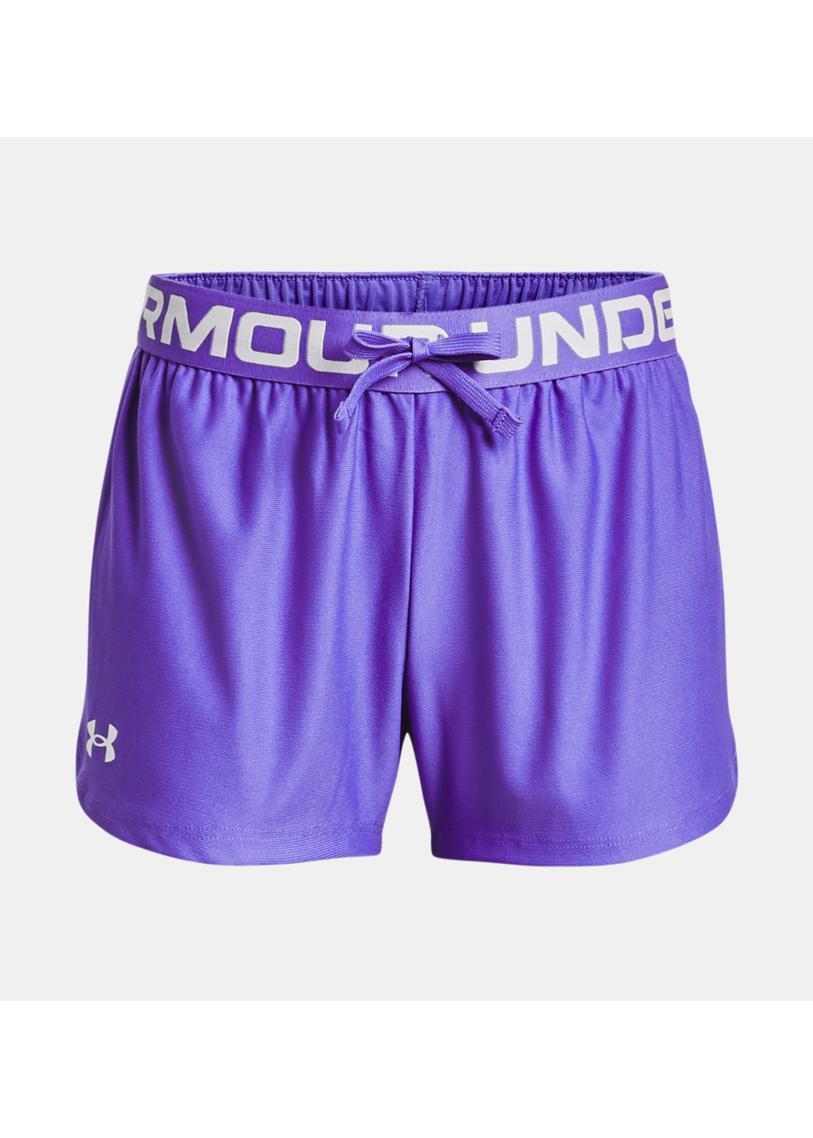 Under Armour Girls Play Up Shorts, Purple Ace \ Pink,XL - US 