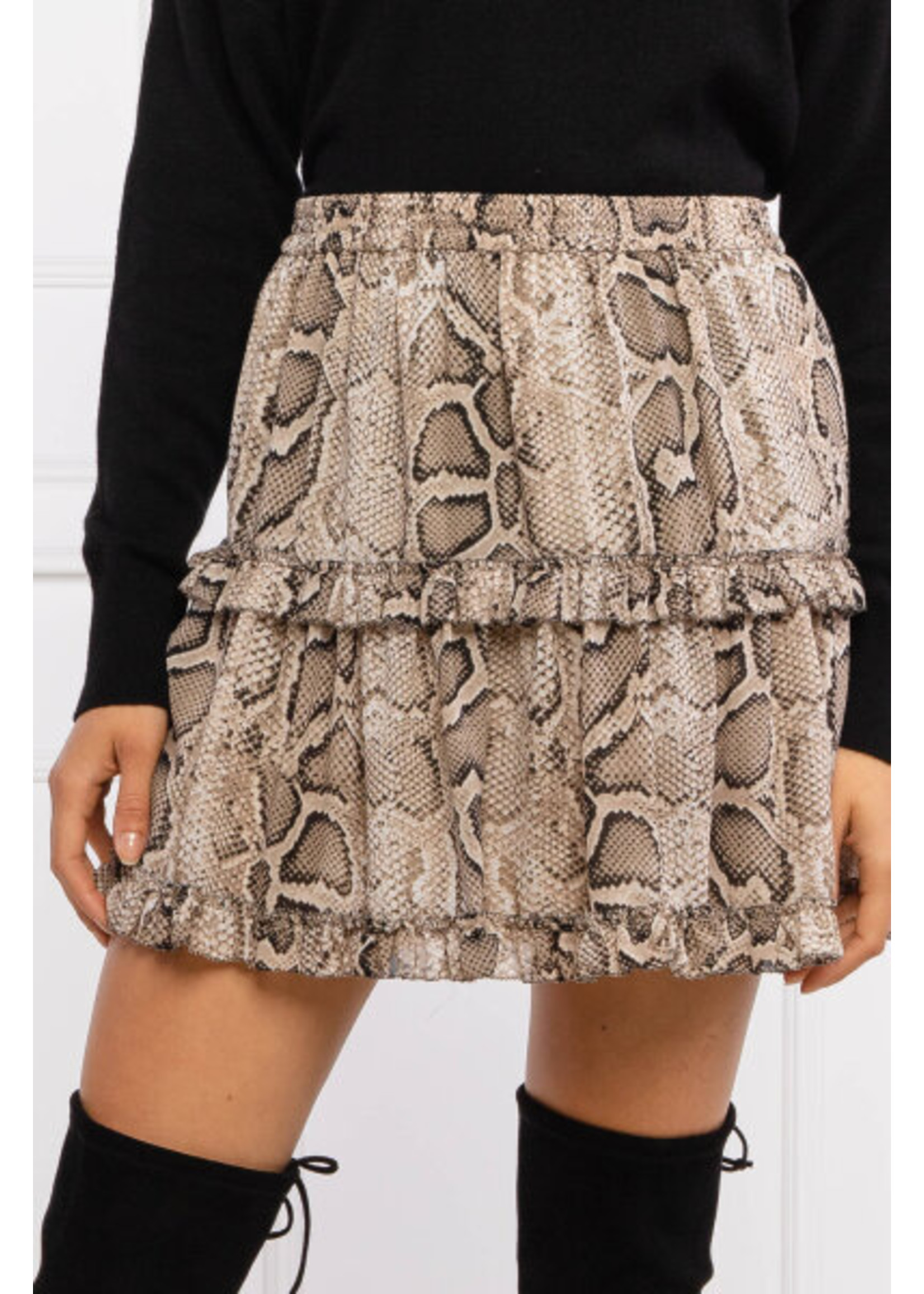 MICHAEL MICHAEL KORS Snake print skirt