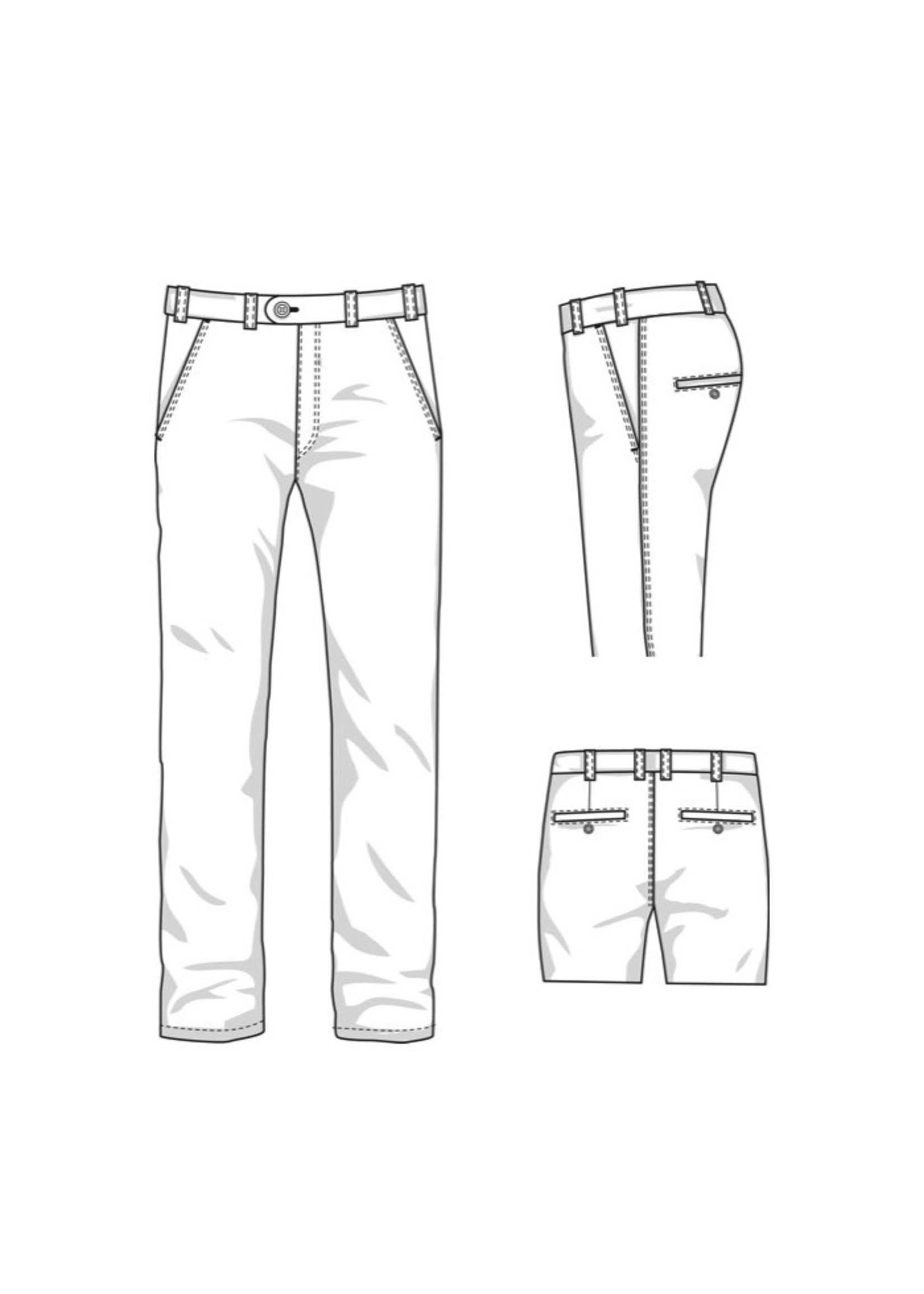 Men's Formal Trouser Pant Vector Template