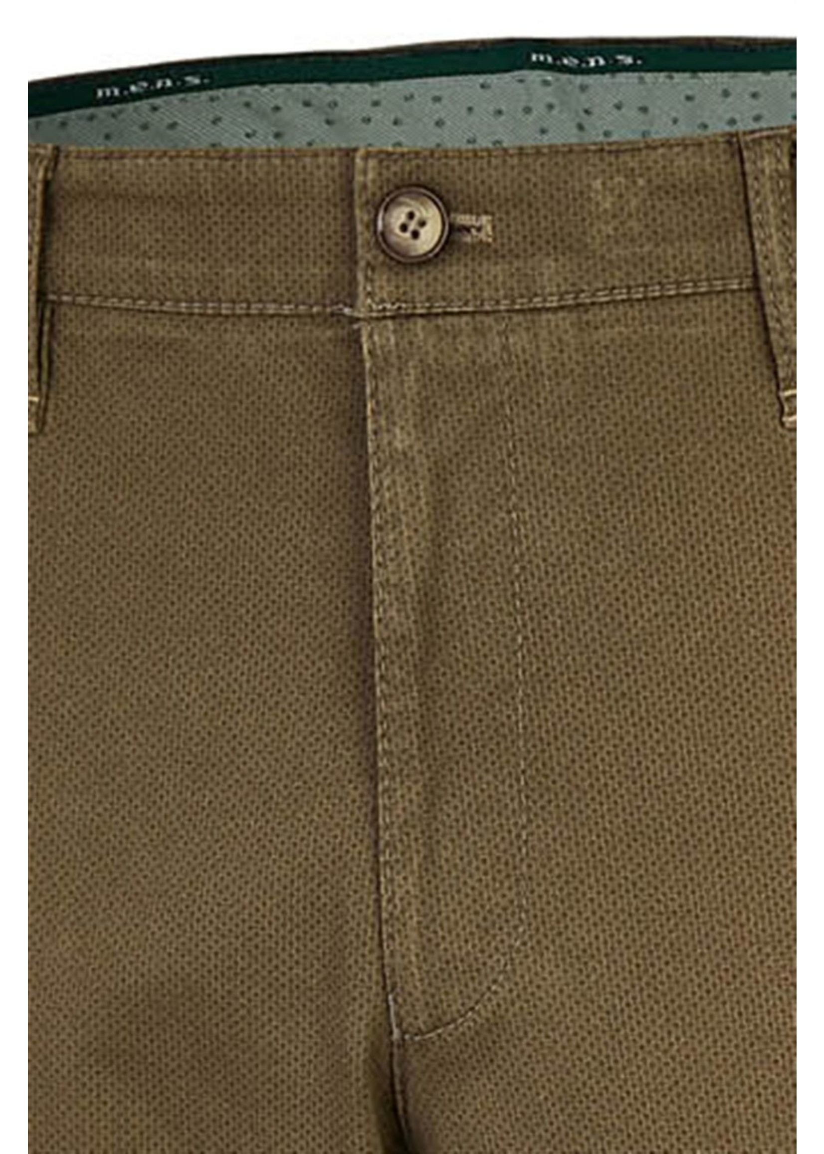 M.E.N.S. Pantalon en coton brossé style Meran-4157