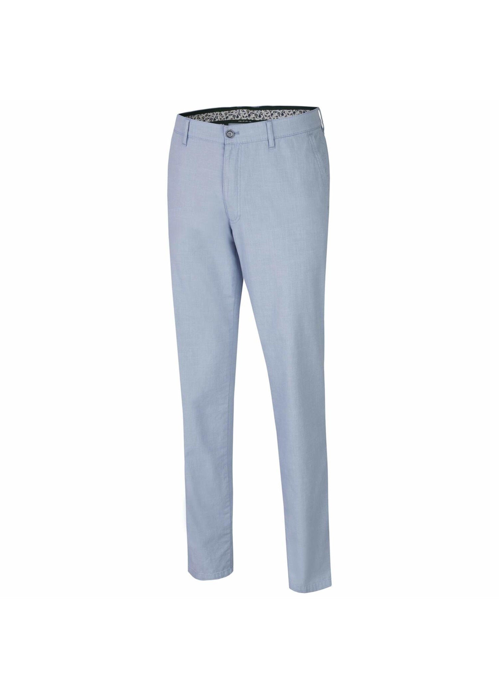 M.E.N.S. Pantalon en coton extensible effet lin style Madison-4917
