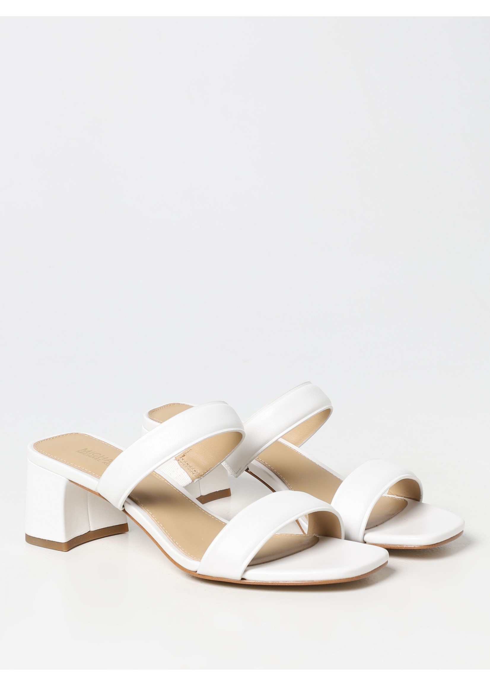 MICHAEL MICHAEL KORS Optic white Jules Mid leather sandals