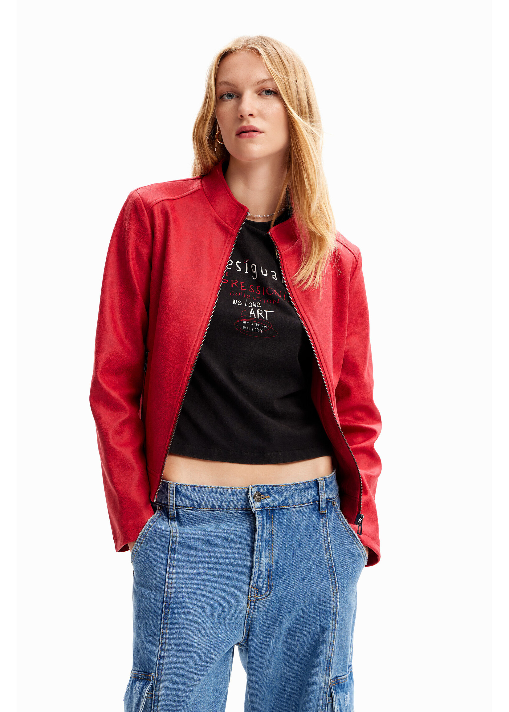 DESIGUAL Veste motard ajustée-Femme