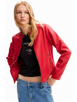 DESIGUAL Blouson biker ajusté - Rouge