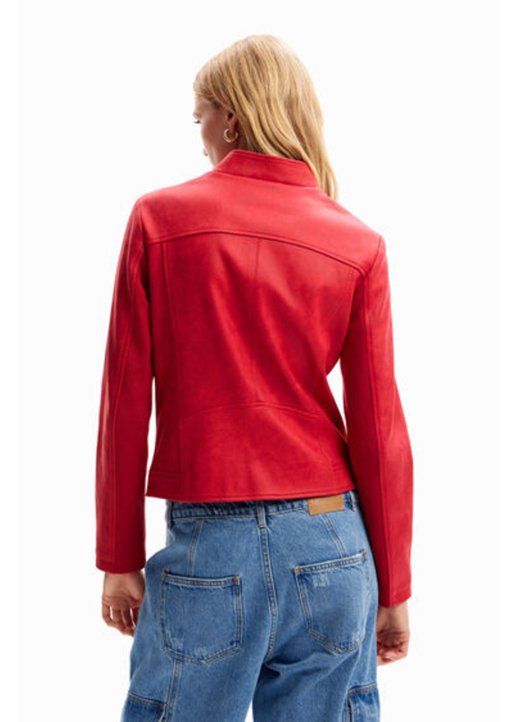 DESIGUAL Blouson biker ajusté - Rouge