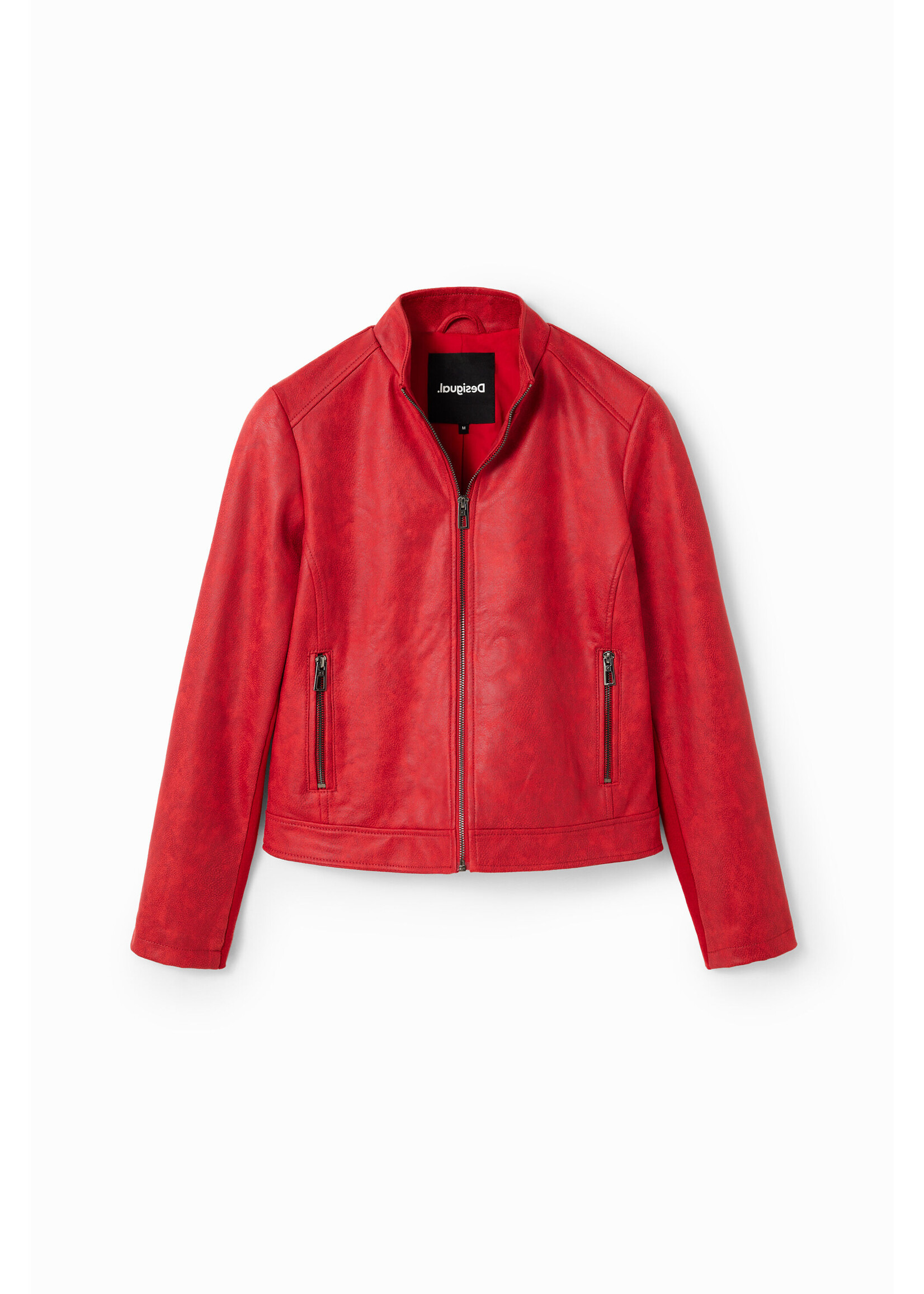 DESIGUAL Blouson biker ajusté - Rouge