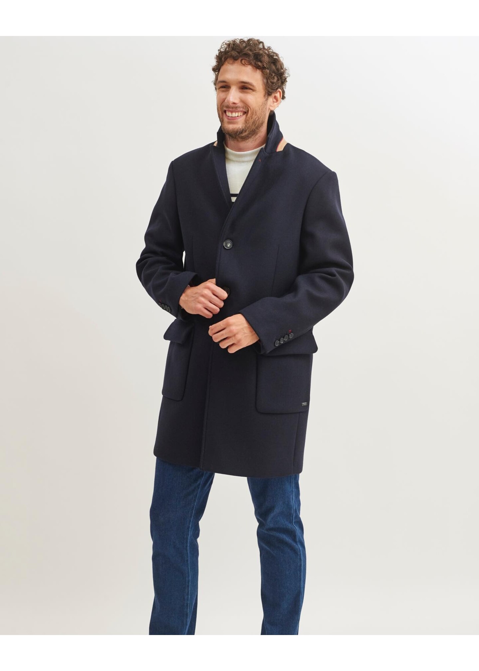 SAINT-JAMES Men's St-Gaspard II wool trench coat