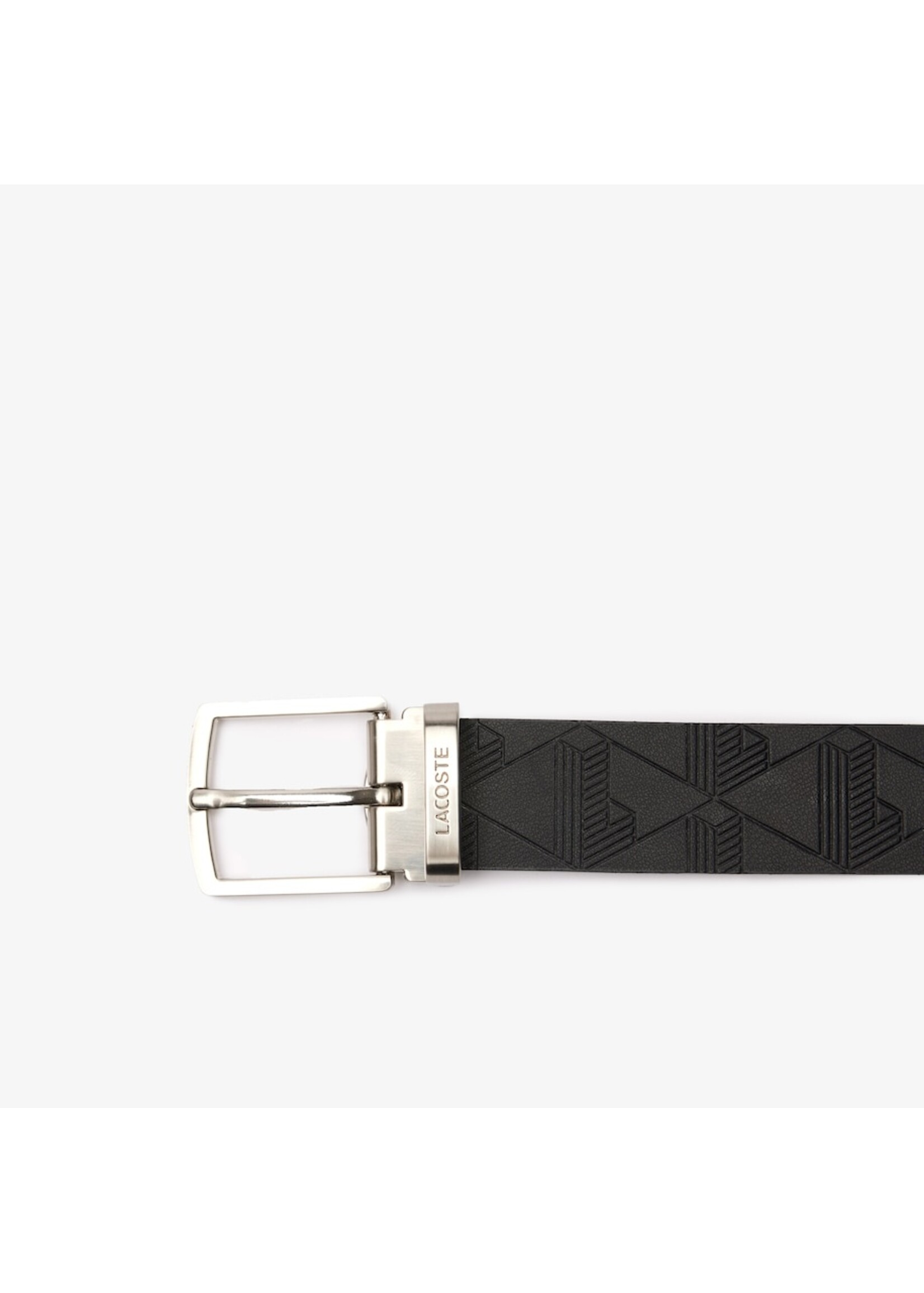 LACOSTE Men's Smooth Leather Belt/2 Logo Buckle Gift Set