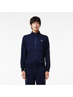 LACOSTE Sweatshirt zippé Tennis en fibres recyclées Bleu Marine-Hommes