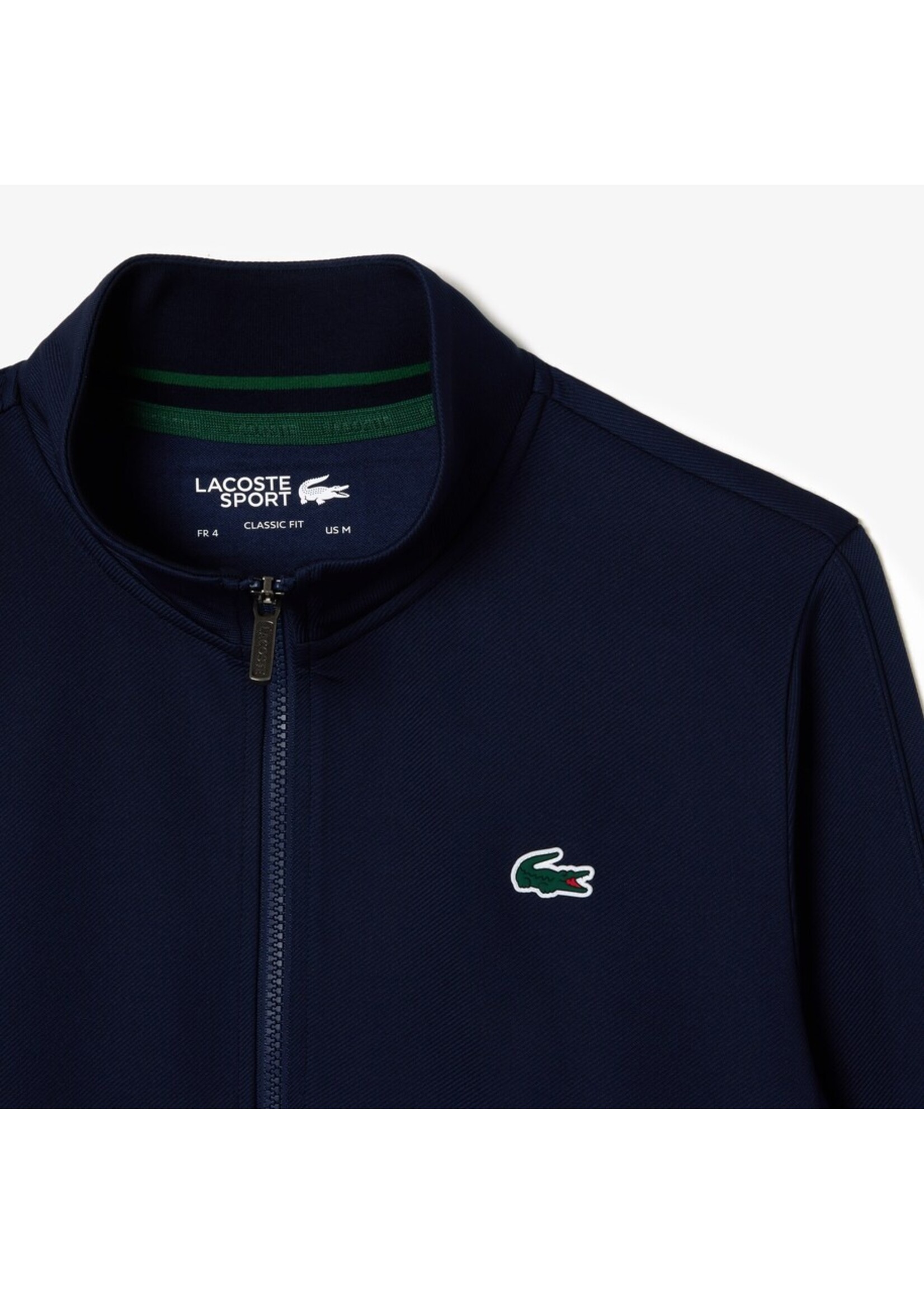 LACOSTE Men's Recycled Fiber Zipped Tennis Sweatshirt