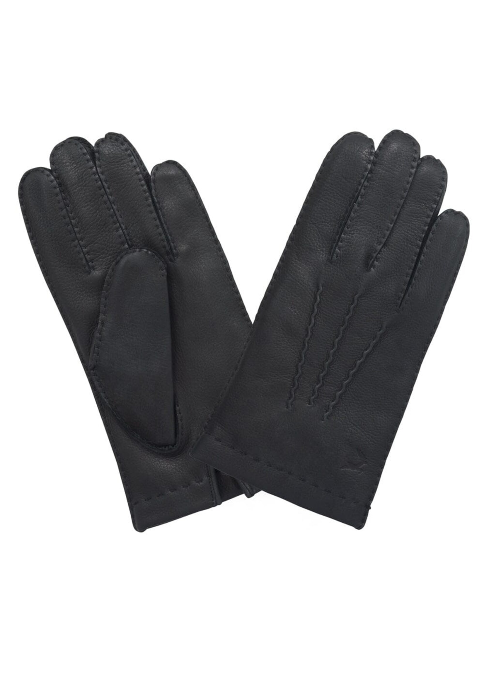 Paquet de 3 paires de gants de travail combinés doublés en cuir refendu  pour hommes, grand