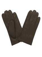 GLOVE STORY Gants en cuir de chevreuil doublés 100% cachemire Brun-Homme