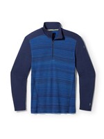 SMARTWOOL Men's Classic Thermal Merino Base Layer 1/4 Zip-DEEP NAVY COLOR SHIFT