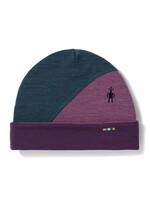 SMARTWOOL Tuque thermal avec blocs de couleur en mérinos Bleu crépuscule chiné-Femme