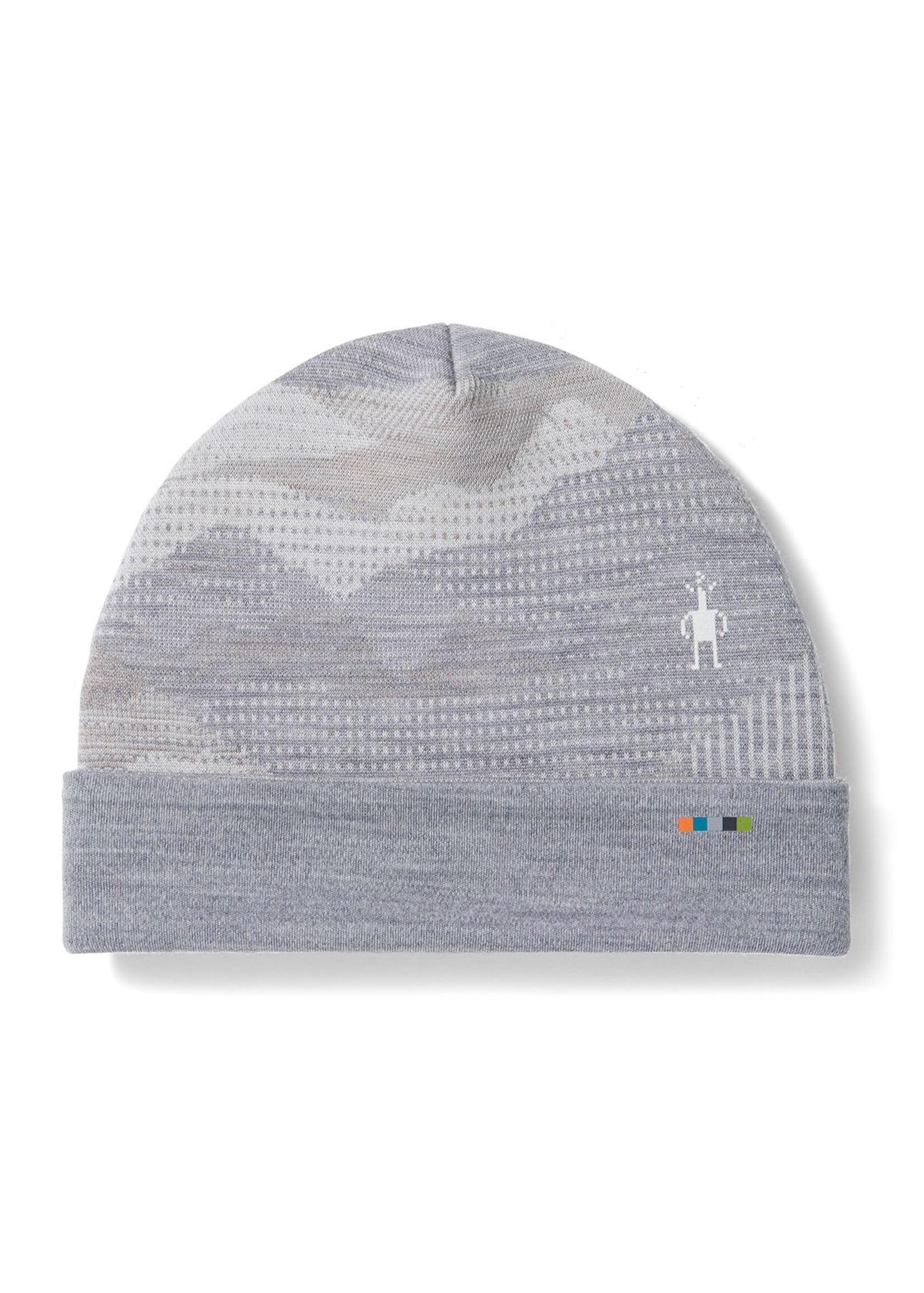 SMARTWOOL Tuque thermal avec revers en mérinos Paysage de montagne gris léger-Unisexe