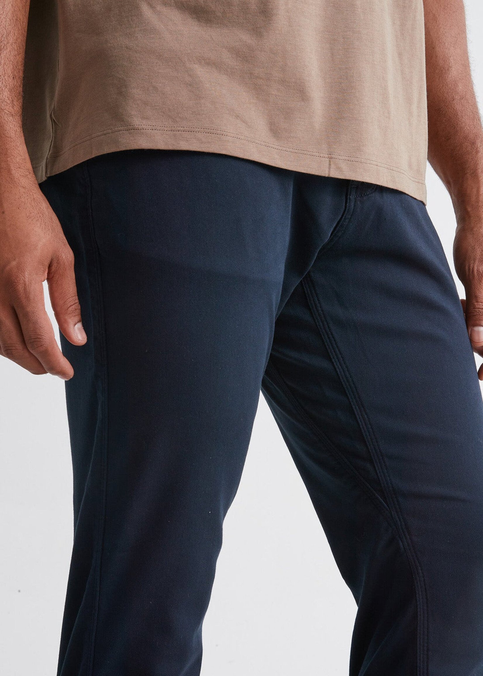 DUER Pantalon extensible No Sweat coupe ample-Marine