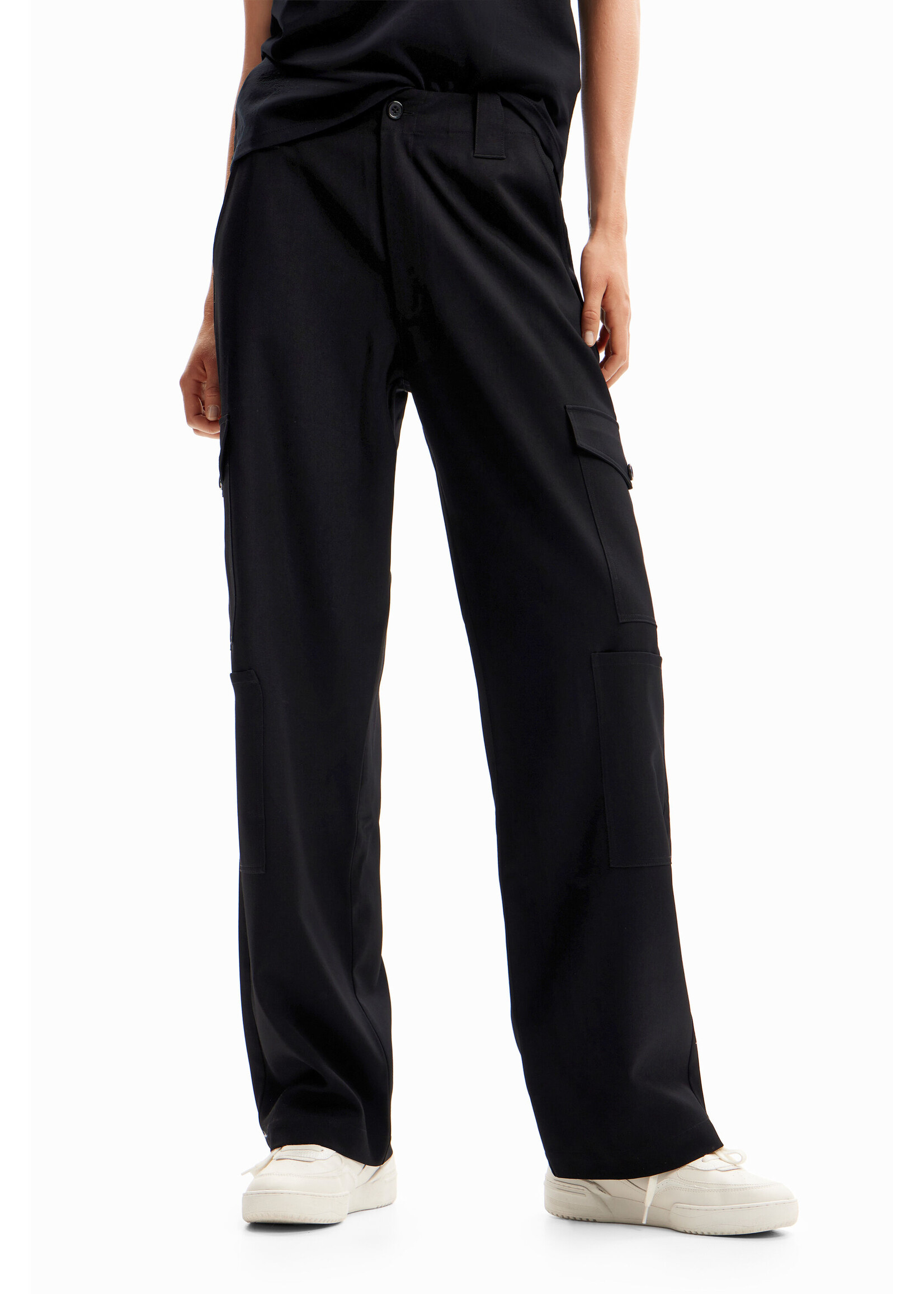DESIGUAL Pantalon cargo ample-Femme