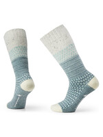 SMARTWOOL Everyday Popcorn Cable Crew Socks-Lifestyle Socks-Pewter Blue