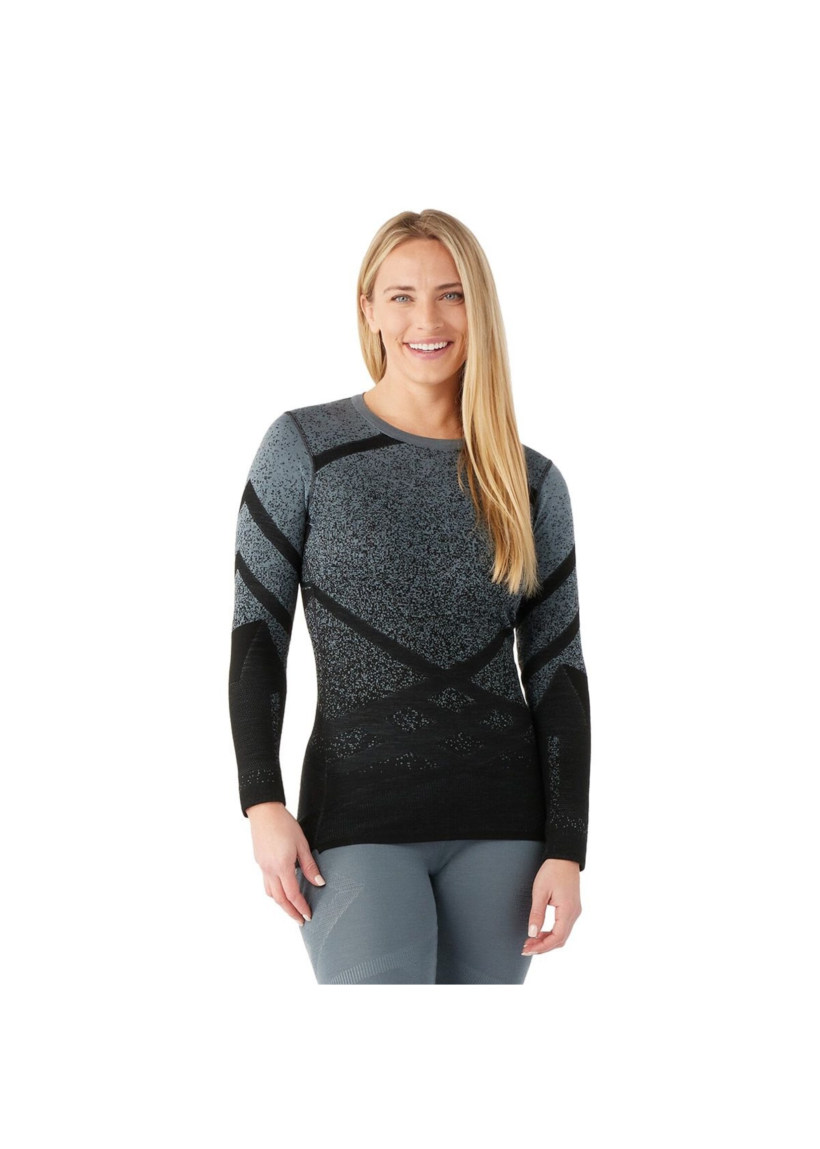 Women's Intraknit Merino Patterned Round Neck Thermal Base Top - Lacroix  espace boutique inc.