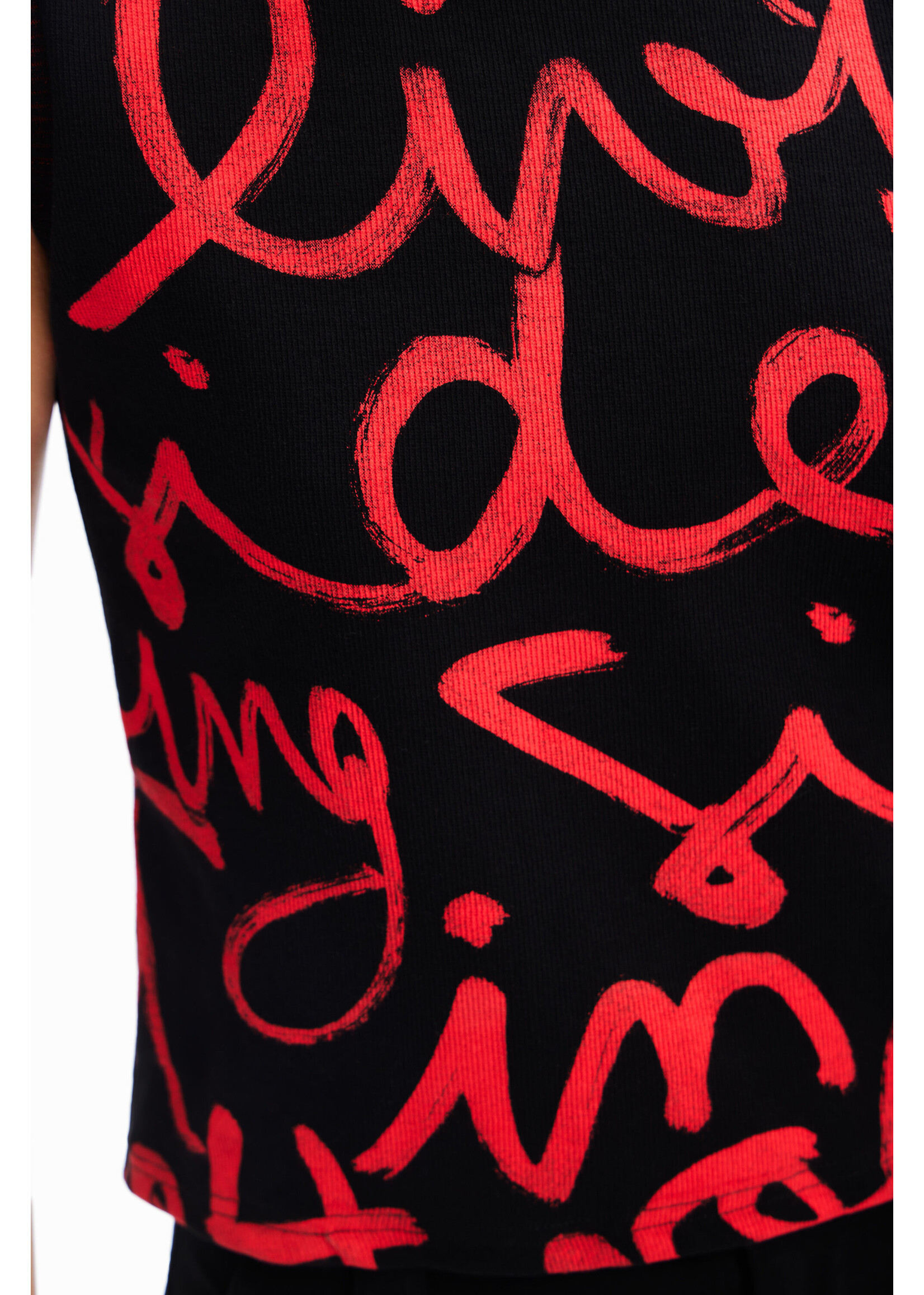 DESIGUAL Women's sleeveless t-shirt with contrasting messages