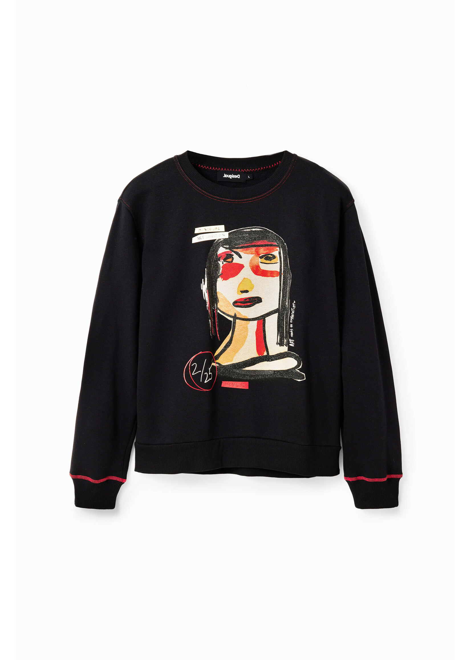 DESIGUAL Women's arty face sweatshirt