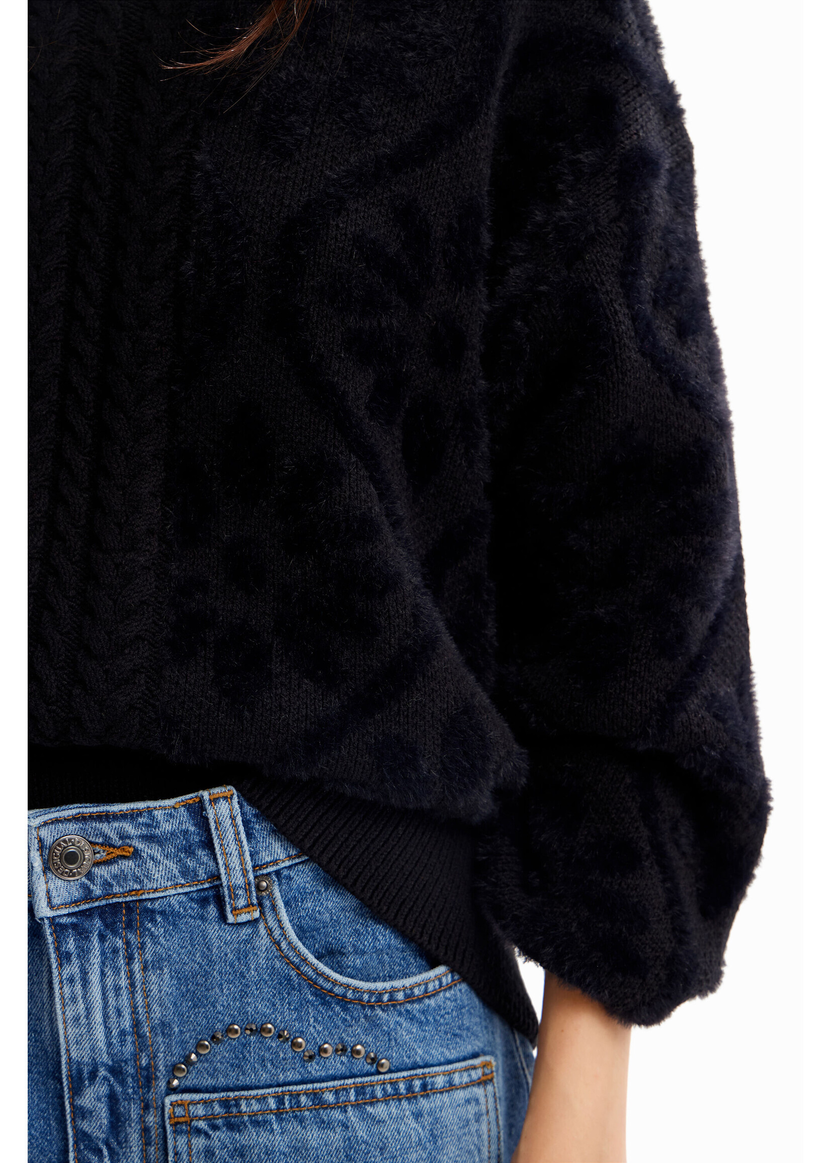DESIGUAL Women's oversize combination pullover