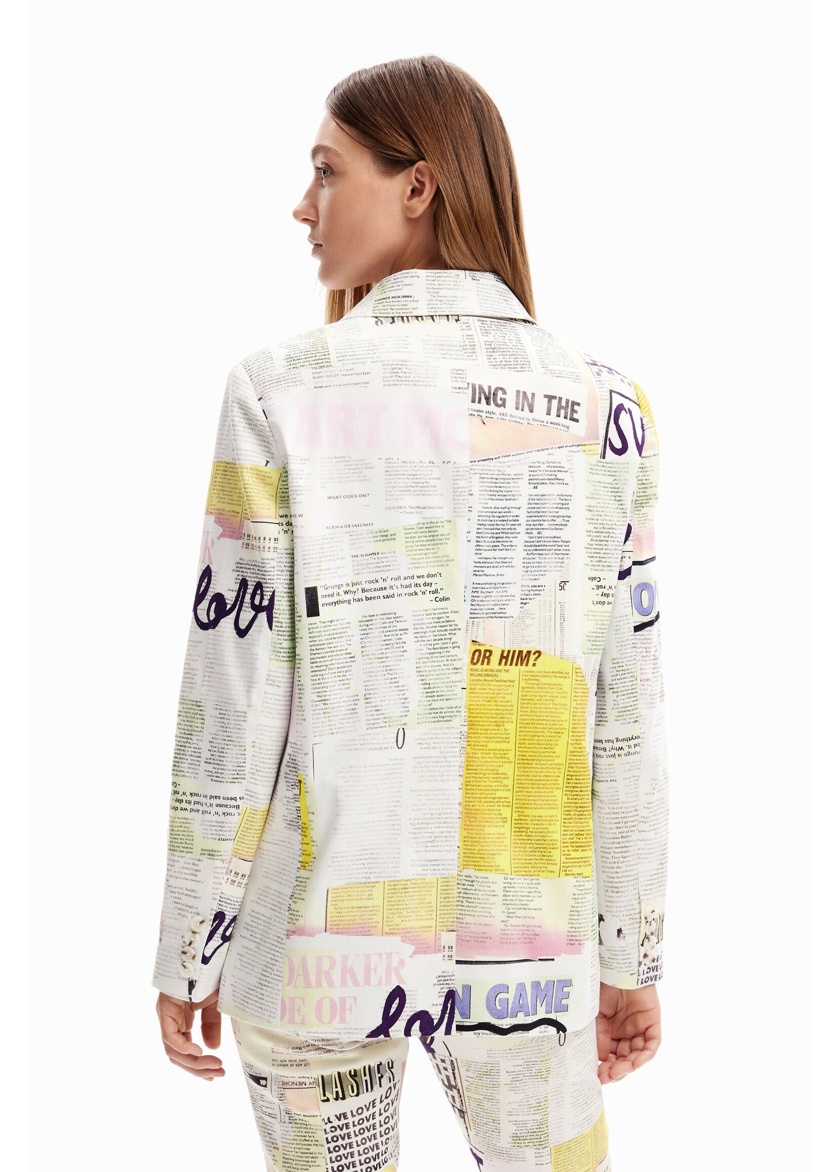 DESIGUAL Blazer collage journal-Femme