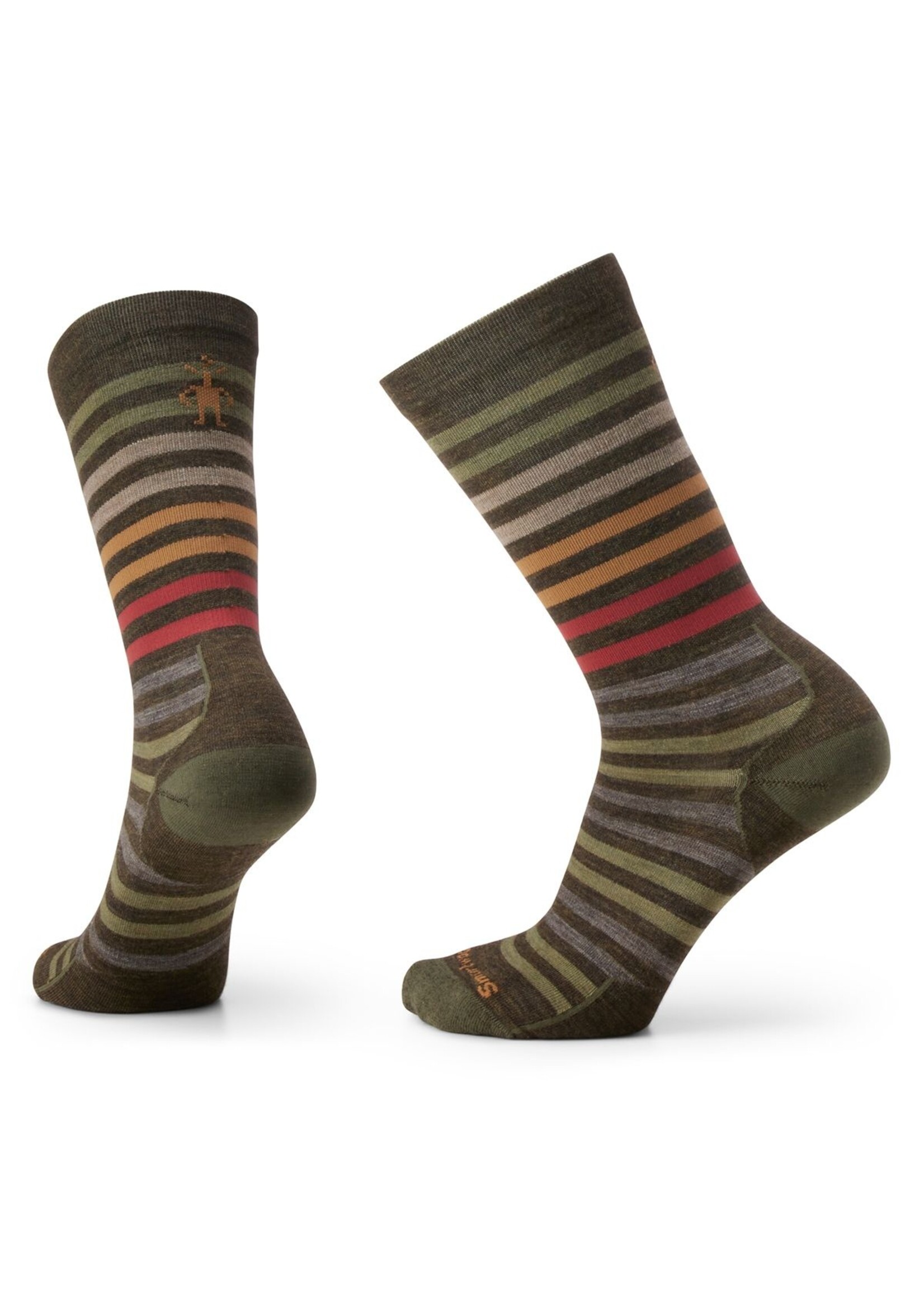 SMARTWOOL Everyday Spruce Street Crew Socks-Lifestyle Socks LIFESTYLE WINTER MOSS