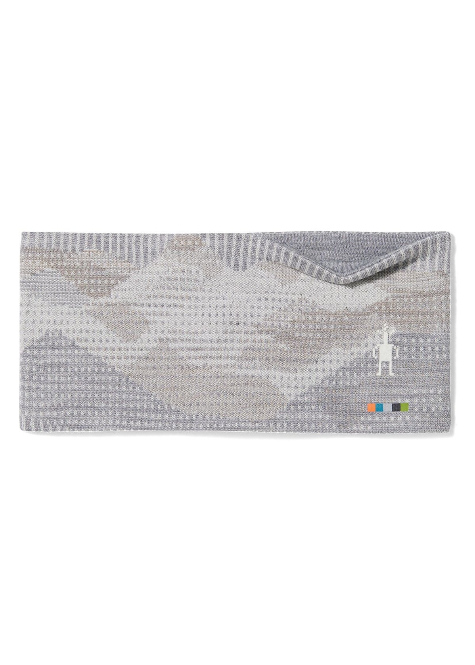 SMARTWOOL Thermal Merino Reversible Headband-Light Gray Mountain Scape