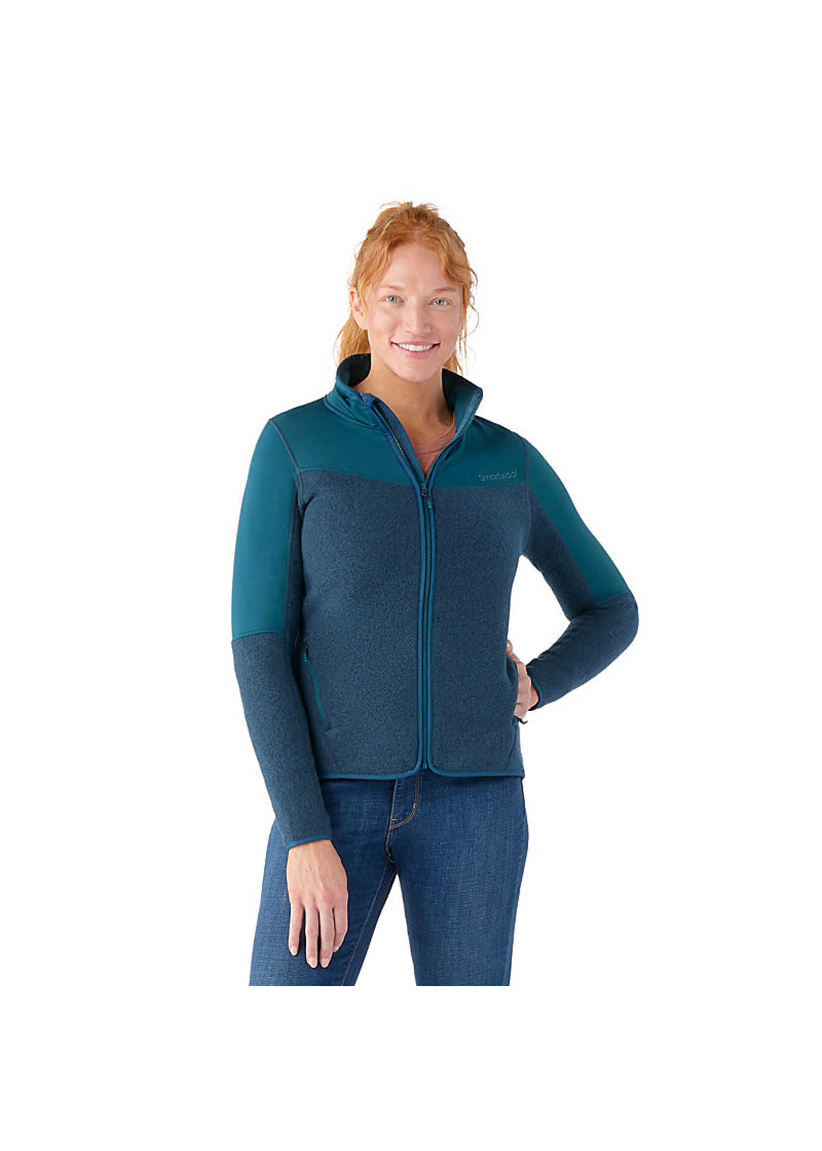 SMARTWOOL Women's Hudson Trail Fleece Full Zip-Twilight Blue