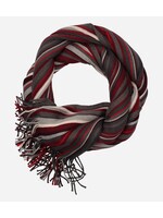 CASA MODA Foulard en tricot 2X2 à rayures Rouge