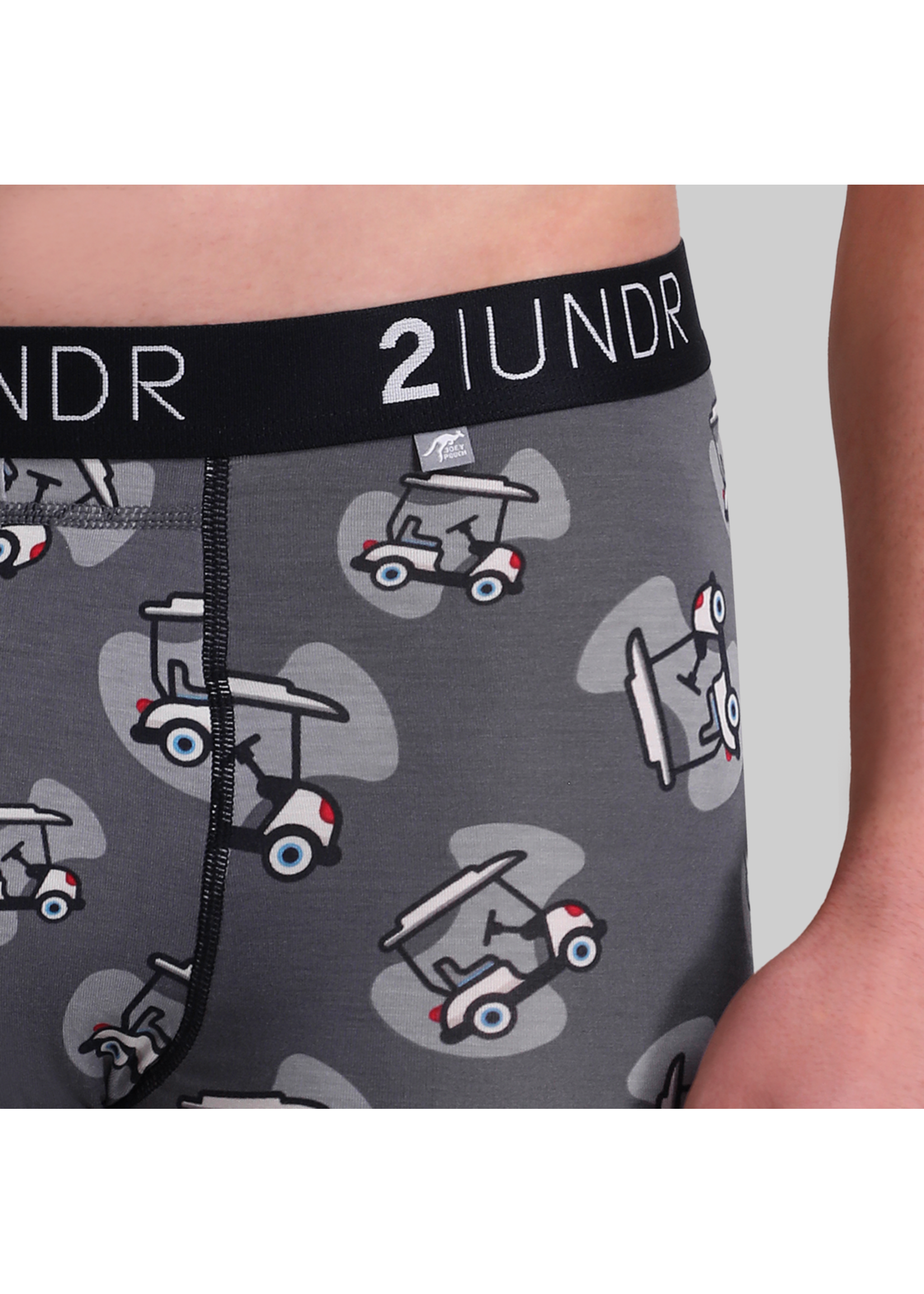 2|UNDR Boxer 6'' Swing Shift en mélange de modal avec imprimé de voiturette-Homme