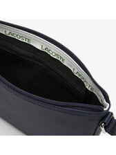 ★LACOSTE★ Women's L1212 Concept Flat Crossbody Bag Black N Lacoste L.12.12 Concept Flat Zipped Crossover Bag Black