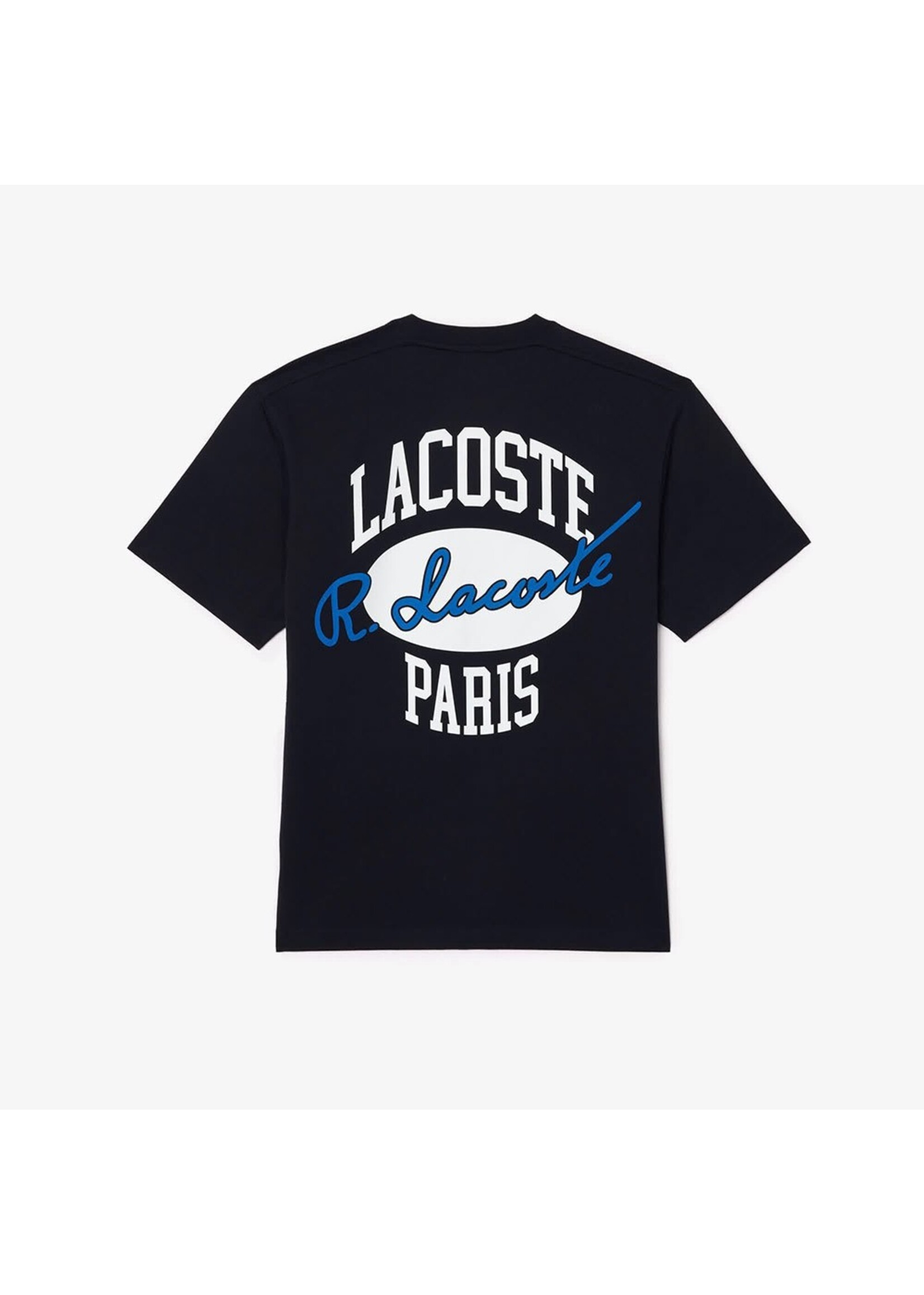 LACOSTE T-shirt en coton imprimé collection Héritage-ABIMES