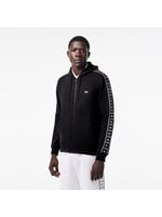 LACOSTE Sweatshirt zippé jogger à capuche pour homme-Noir