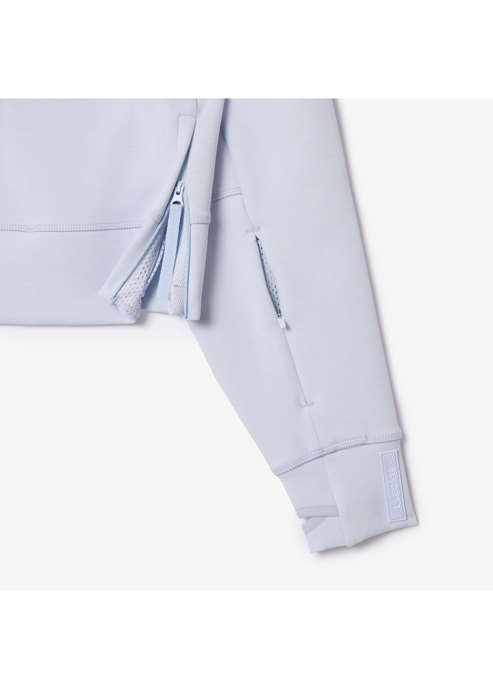 LACOSTE Sweatshirt à capuche Jogger avec passe-pouce-Bleu clair