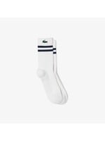 LACOSTE Chaussettes tennis en jersey respirant-Blanc