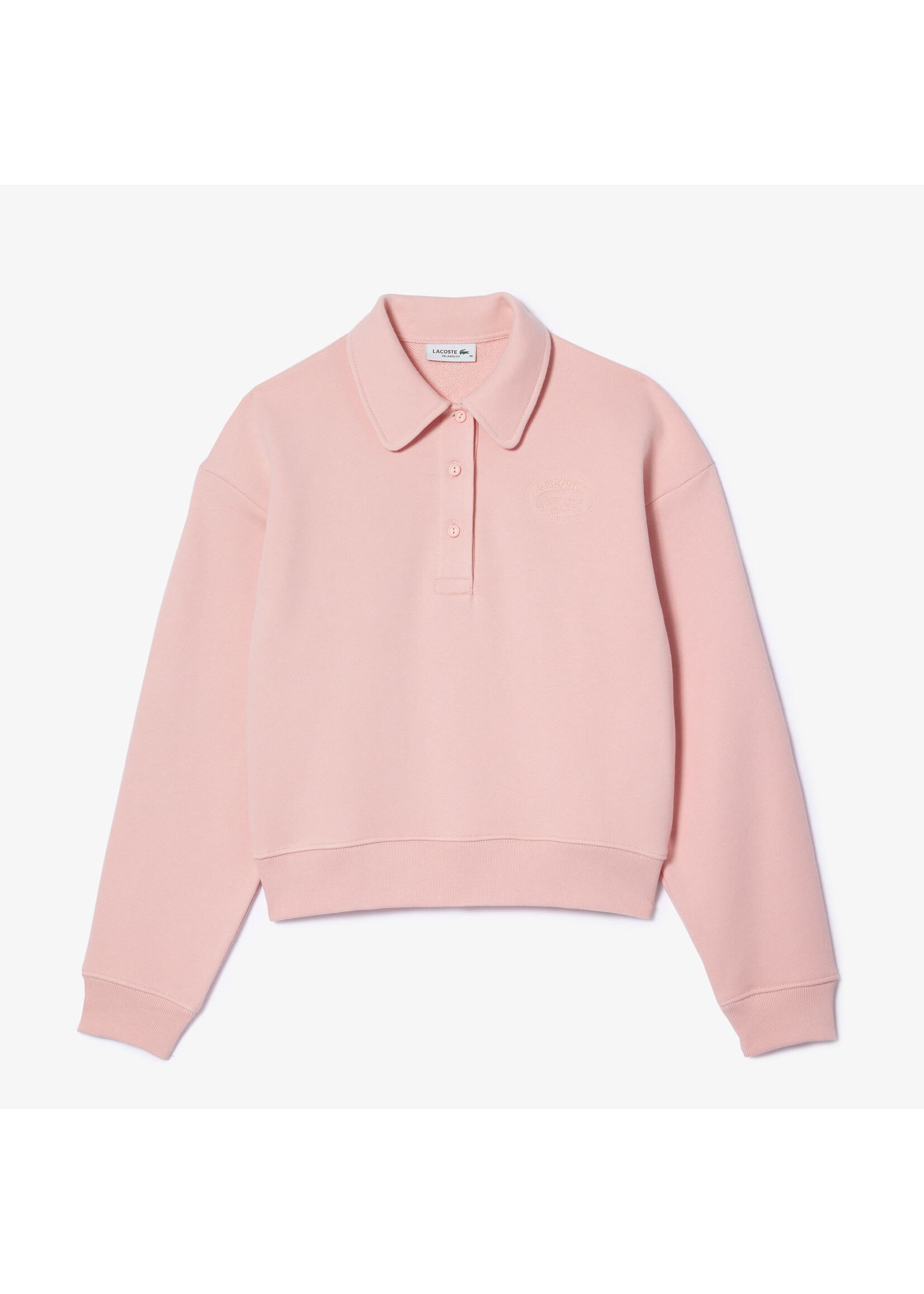 LACOSTE EMBROIDERED POLO NECK JOGGER SWEATSHIRT