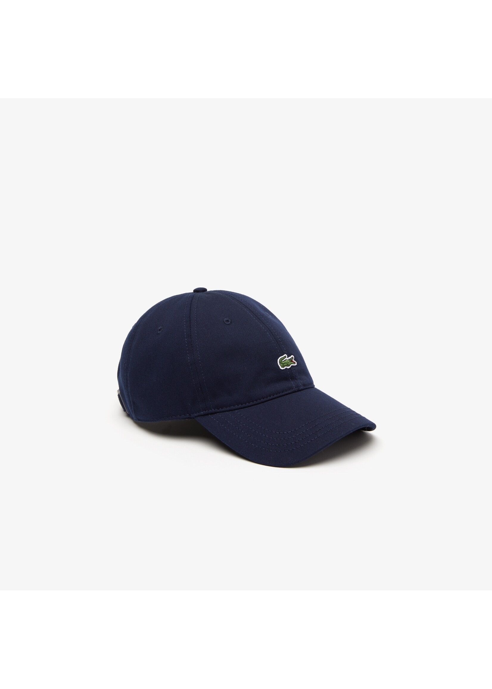 LACOSTE Casquette unisexe unie en twill de coton biologique-Marine