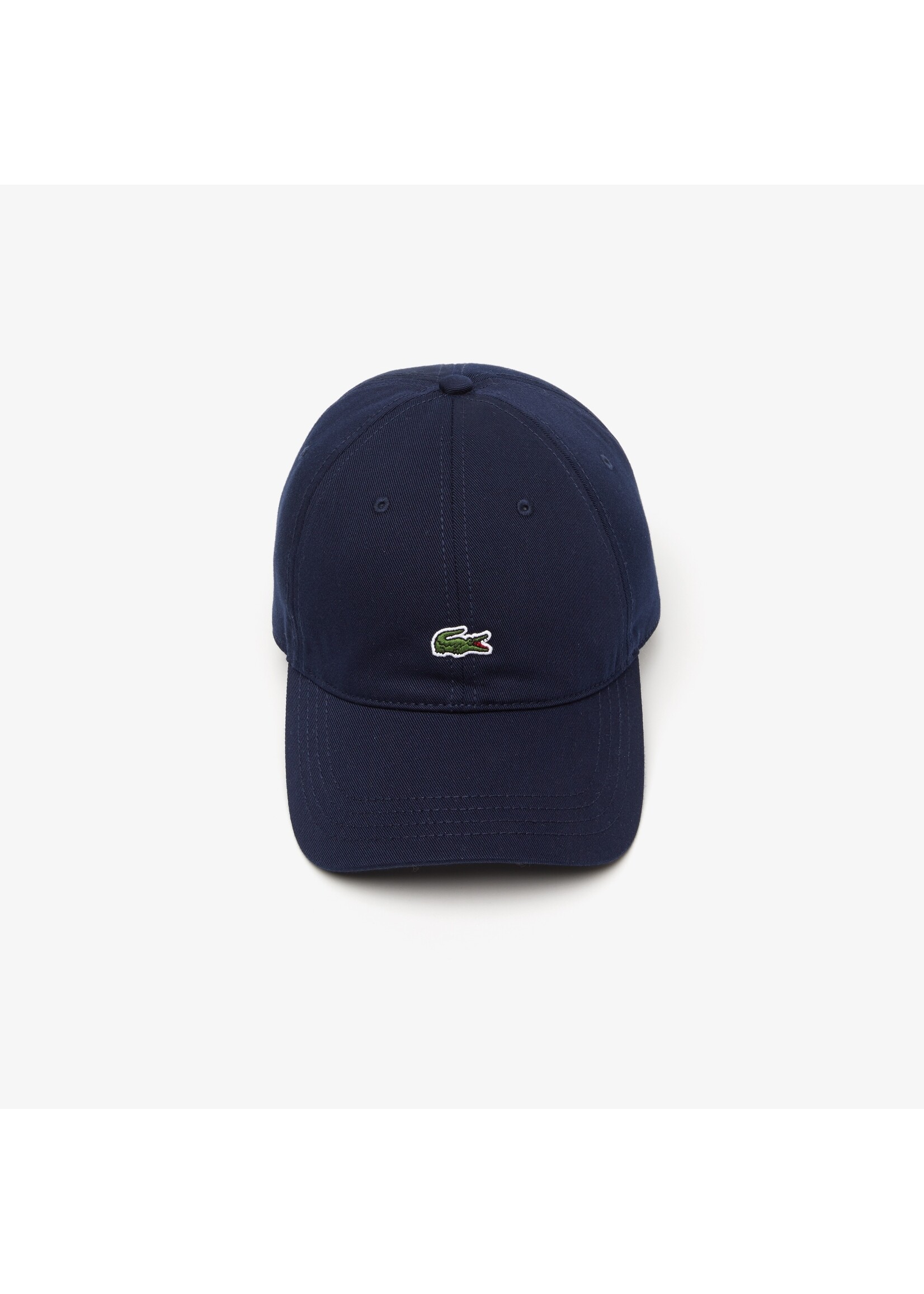 LACOSTE Casquette unisexe unie en twill de coton biologique-Marine